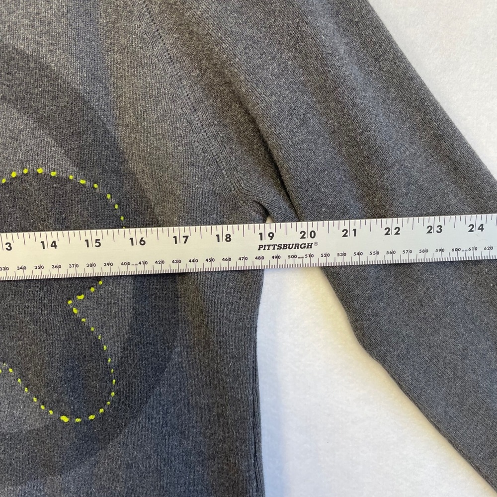 Stubborn Twig Design Whidbey‎ Island Embroidered Floral Knit Sweater Gray Womens - Picture 6 of 7
